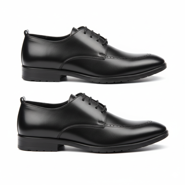 Premium Original Black Leather Formal Laser Shoe