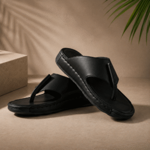 Doctor Classic Toe-Loop Black Sandal