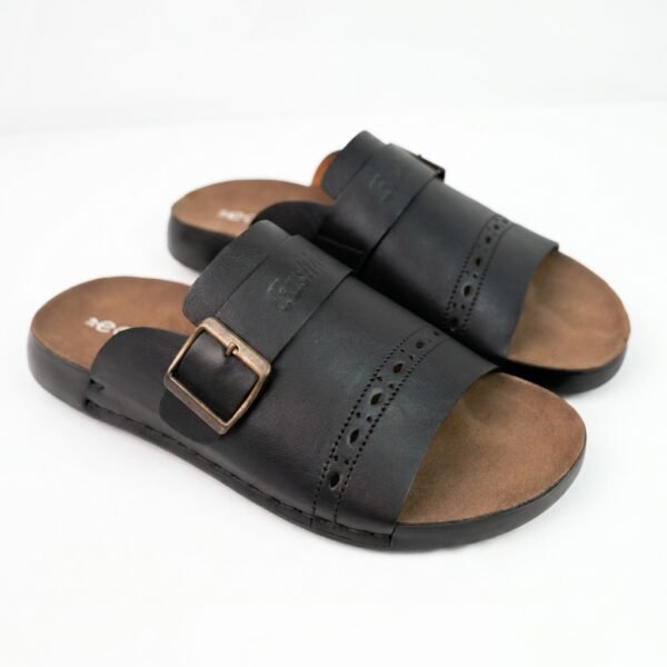 Royal Buckle Leather Sandal